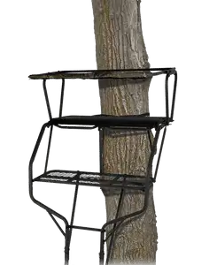 Big Game BGM-LS4860 Gaurdian XLT Ladderstand, 18' Two-Person Ladderstand, Flex-Tek Seat