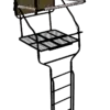 Millennium L_220_SL 18' Double Ladder Stand, w/Large Platform, Safe_Link Safety Line, Padded Shooting Rail, Folding Footrest