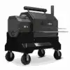 Yoder 9612B22-000 YS640S Comp (Black) + Stainless Steel Shelves + 2nd Level Slide-Out Cooking Shelf