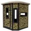 BULL BOX BLIND W/ ELITE 10' TOWER / STEEL WALL CONSTUCTION / CRACKED MUD CAMO