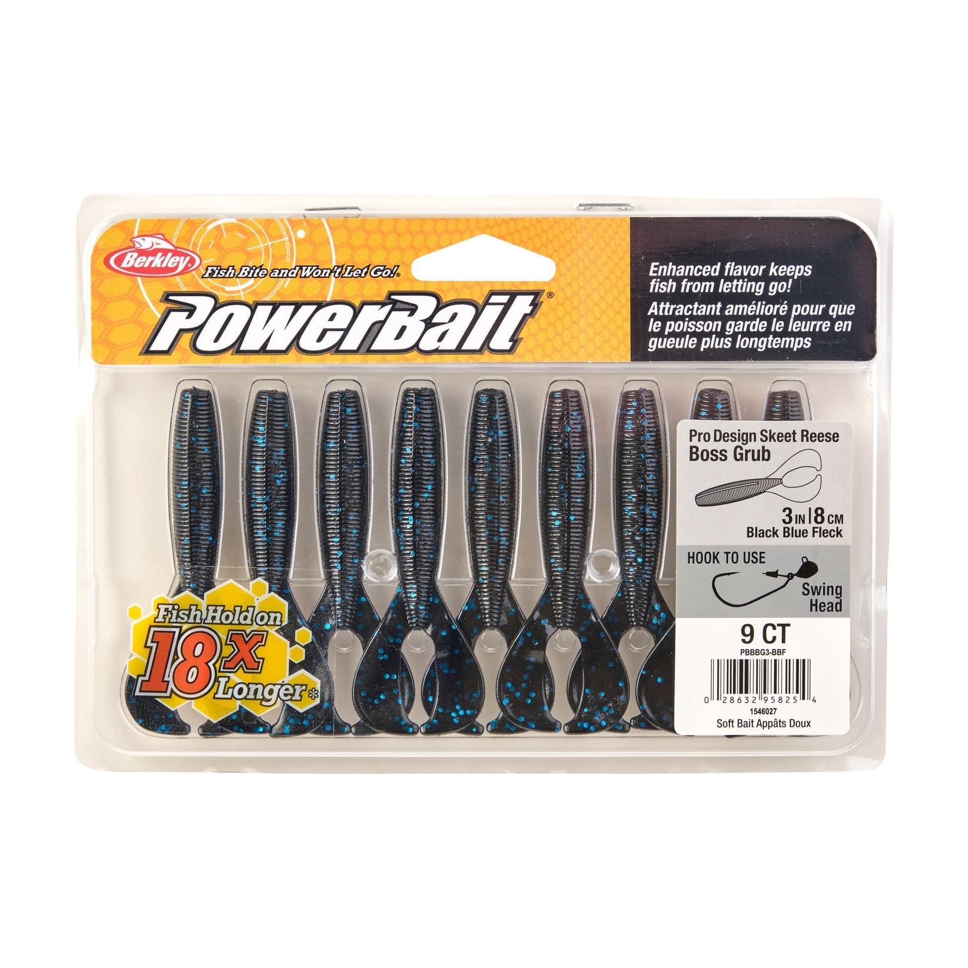 BerkleyPowerBait? The Boss Grub/Blister/Black Blue Fleck