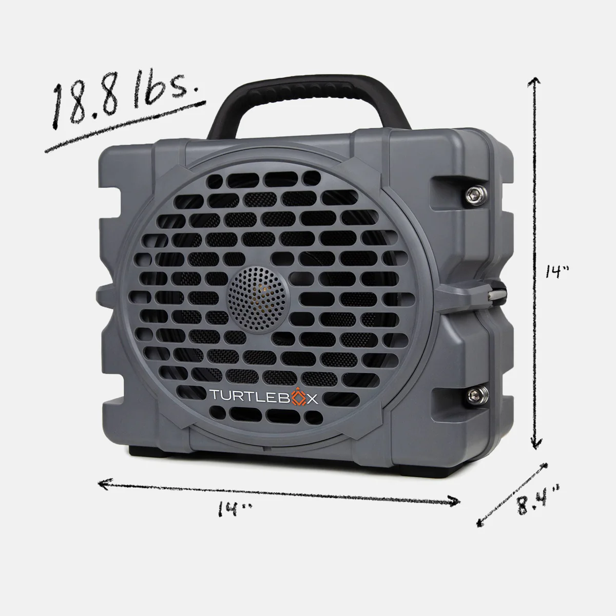 Turtlebox Grande Speaker - Gray