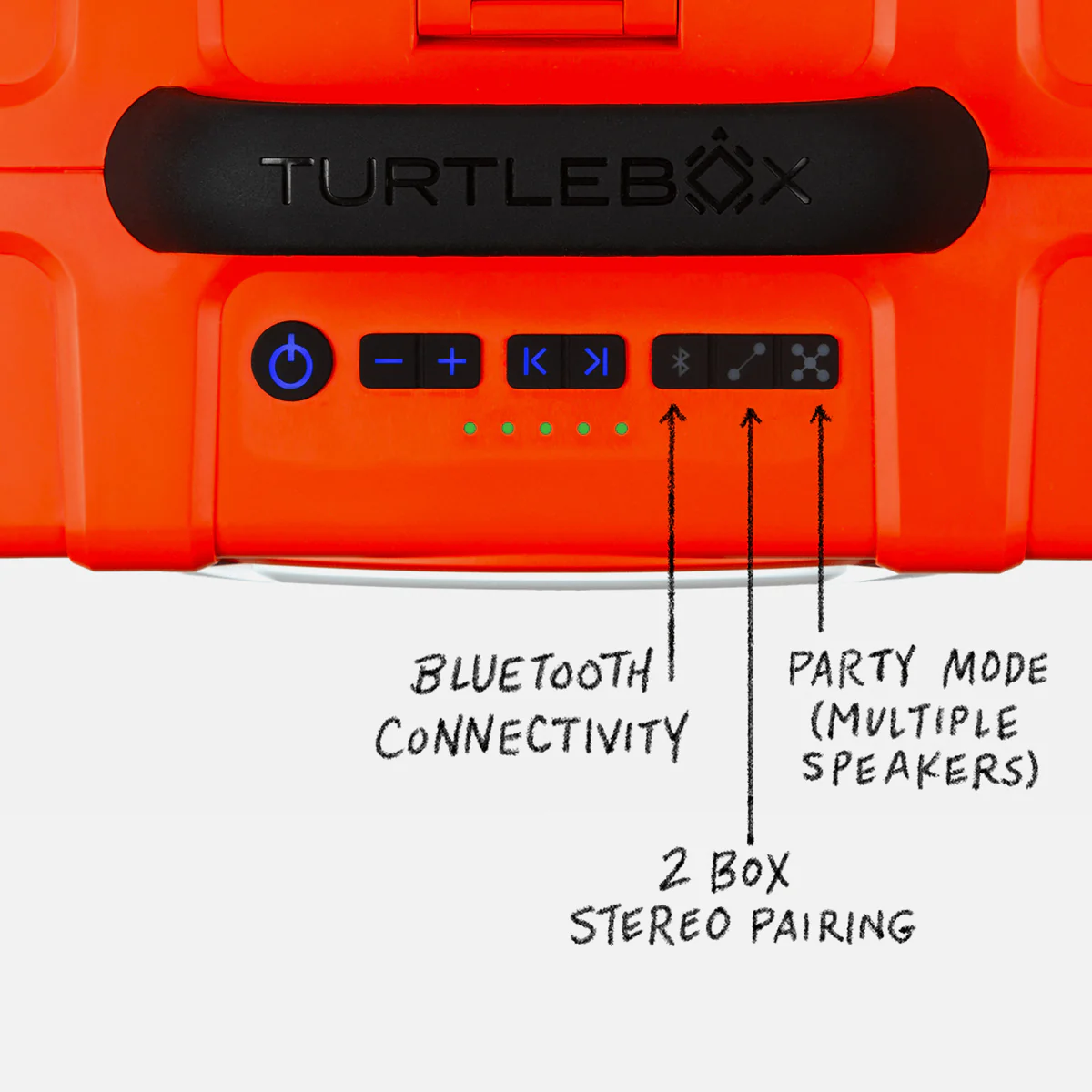 Turtlebox Grande Speaker - Orange - Image 4